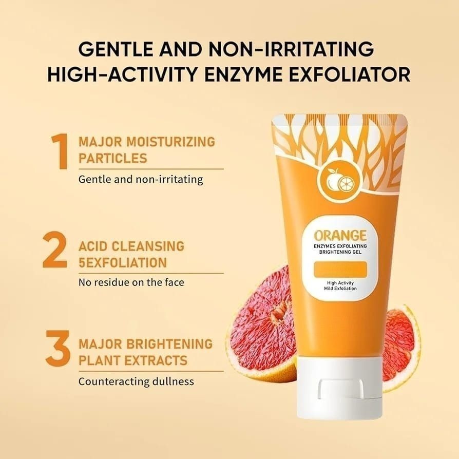 Gmeelan Orange Enzymes Exfoliating Gel | Skin Brightening Scrub Pakistan