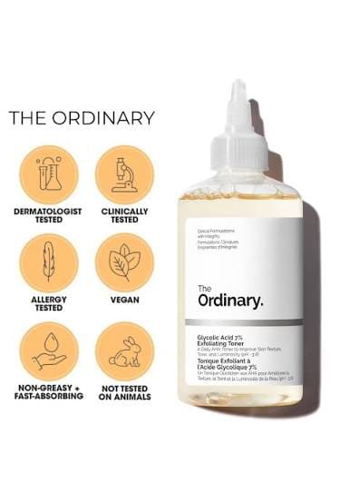 The Ordinary Glycolic Acid 7% Toning Solution 240ml | Original Pakistan