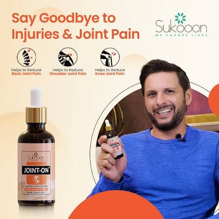 JOINT-ON Essential Oil Blend | Joint Pain Relief Oil in Pakistan | Sukooon
