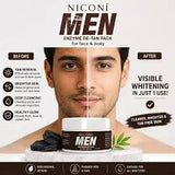 NICONI MEN Enzyme De-Tan Pack | Face & Body Tan Removal Cream Pakistan