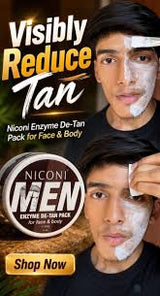 NICONI MEN Enzyme De-Tan Pack | Face & Body Tan Removal Cream Pakistan